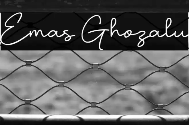 Emas Ghozalu Font examples