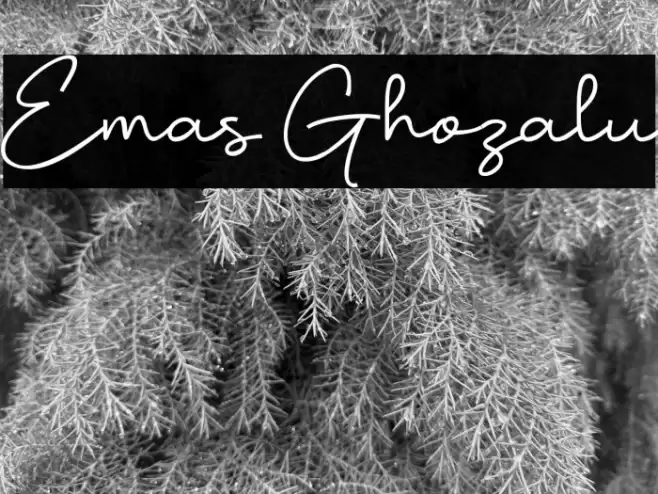 Emas Ghozalu Font examples
