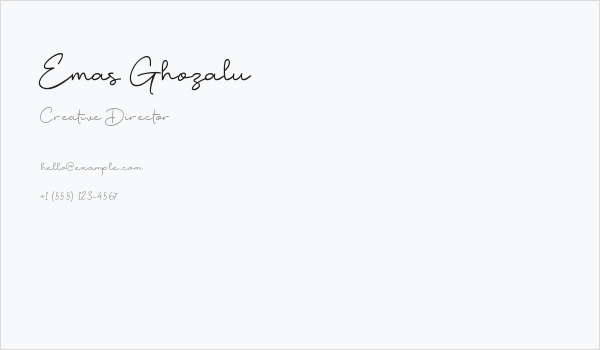 Emas Ghozalu Business Card