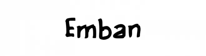 Emban  font caratteri gratis