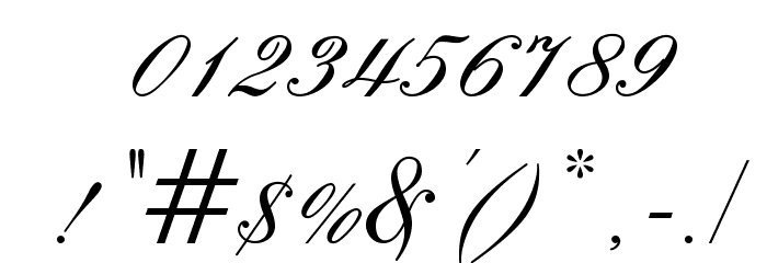 EmbassyOpti Font OTHER CHARS