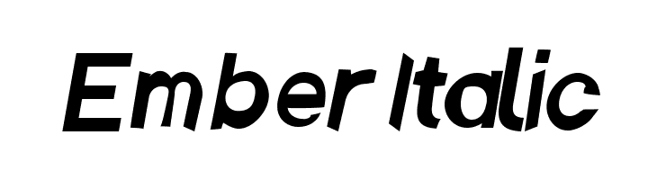 Ember Italic Шрифта