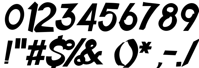 Ember Italic Шрифта ДРУГИЕ символов