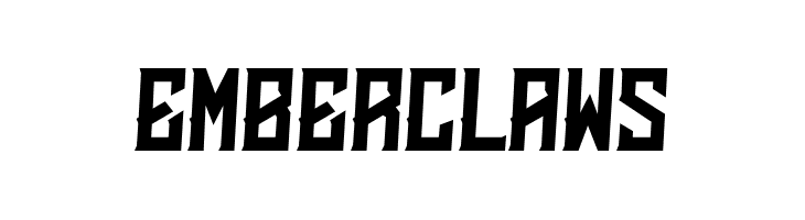 Emberclaws  フリーフォントのダウンロード