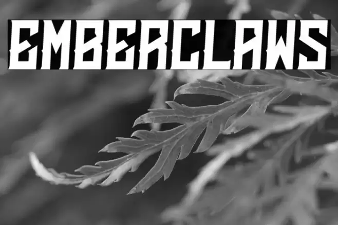 Emberclaws Font examples