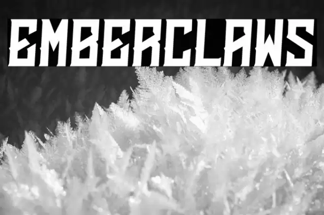 Emberclaws Font examples