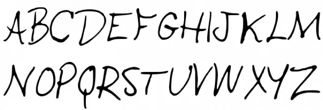 EmberlornaHand Schriftart Groß