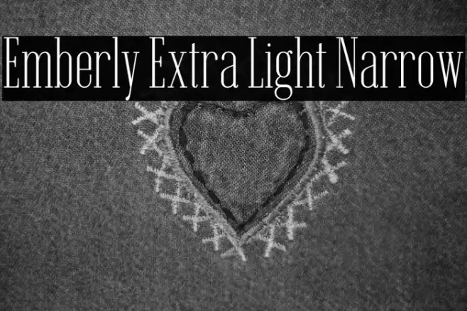 Emberly Extra Light Narrow Example 1