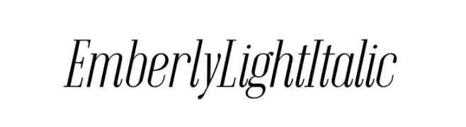Emberly Light Italic 