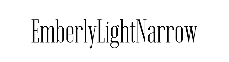 Emberly Light Narrow  フリーフォントのダウンロード