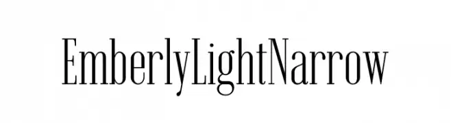 Emberly Light Narrow  नि: शुल्क फ़ॉन्ट्स डाउनलोड