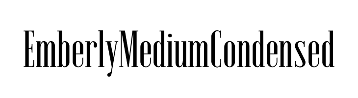 Emberly Medium Condensed  免费字体下载
