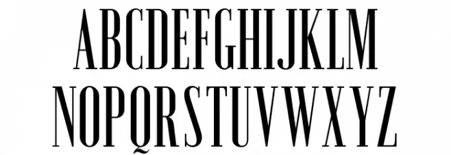 Emberly Medium Condensed Fuentes MAYÚSCULAS