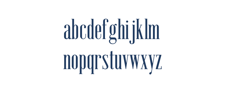 Emberly Medium Condensed Lowercase