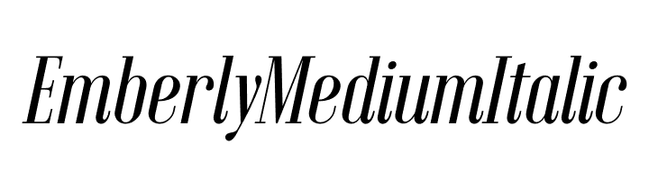 Emberly Medium Italic  les polices de caractères gratuit tlcharger