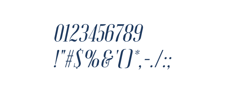 Emberly Medium Italic Other Characters