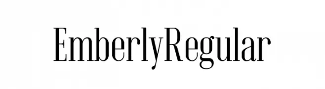 Emberly Regular  font caratteri gratis