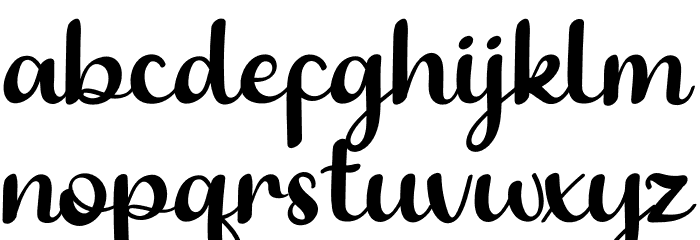 Emberly Font LOWERCASE
