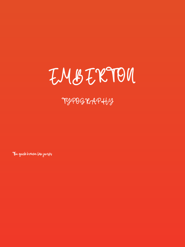 Emberton Poster