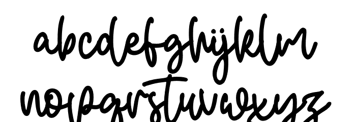Emberton Font LOWERCASE