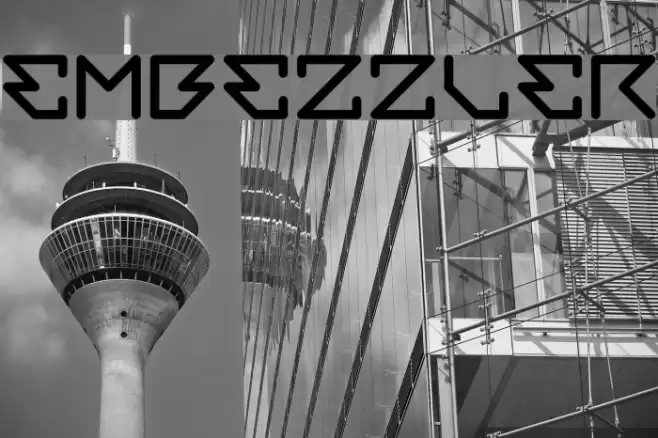 Embezzler Font examples