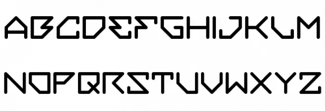 Embezzler Schriftart Kleinbuchstaben