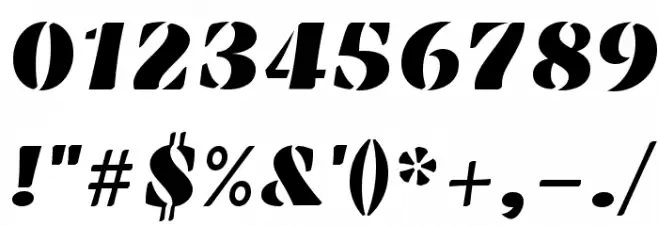 Emblema One Font OTHER CHARS