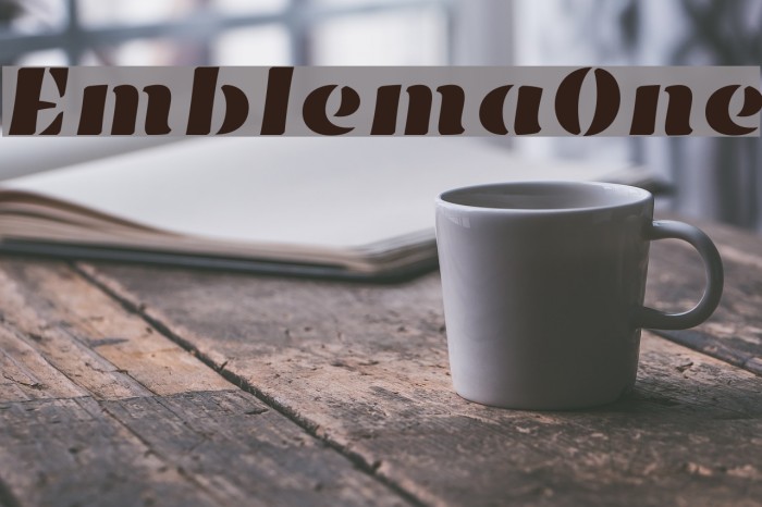 EmblemaOne Font examples