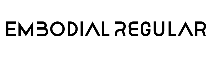 Embodial Regular  font caratteri gratis
