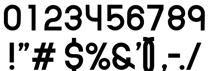 Embodial Regular Font OTHER CHARS
