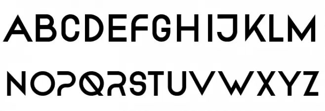 Embodial Regular 字体 大写
