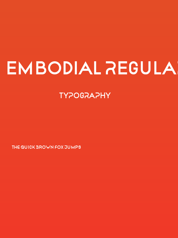 Embodial Regular Poster