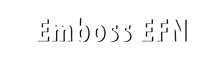 Emboss EFN  Frei Schriftart Herunterladen