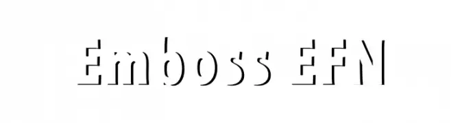 Emboss EFN  Descarca Fonturi Gratis