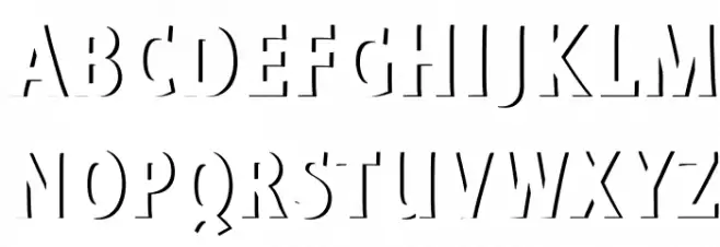 Emboss EFN Schriftart Groß