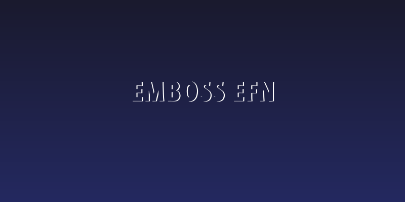 Emboss EFN Social Header