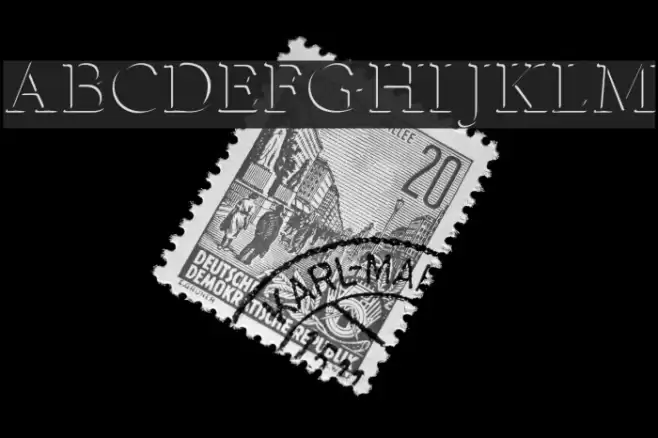 Emboss-Normal Font examples