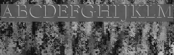 Emboss-Normal Font examples