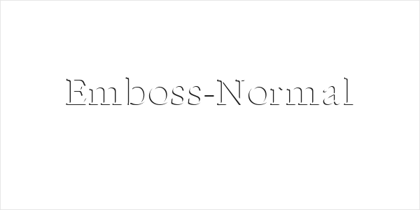Emboss-Normal Logo