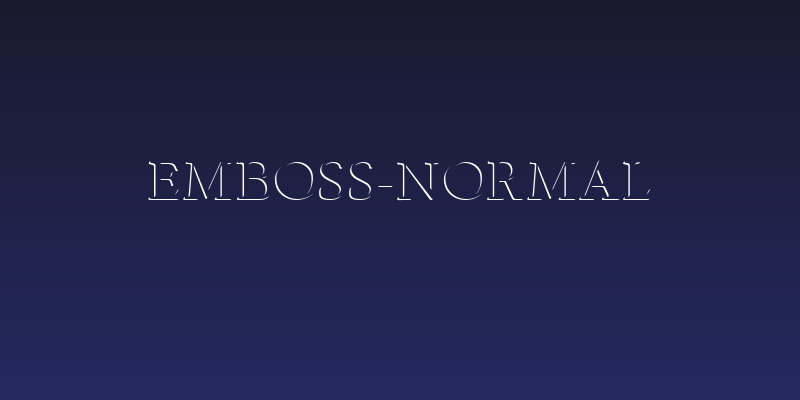 Emboss-Normal Social Header