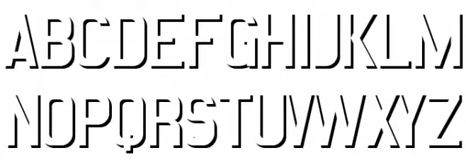 Emboss Statement Regular Schriftart Groß