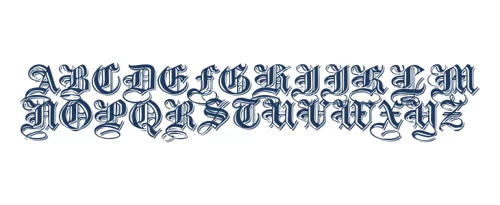 Embossed Black Wide خط أحرف كبيرة