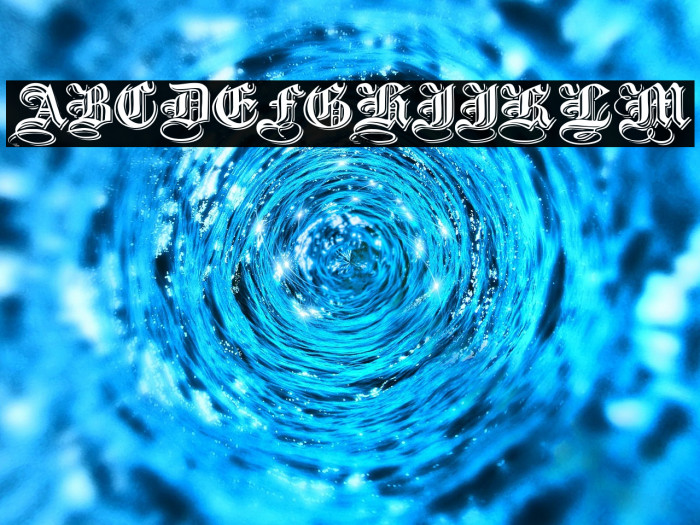 Embossed Black Wide خط examples