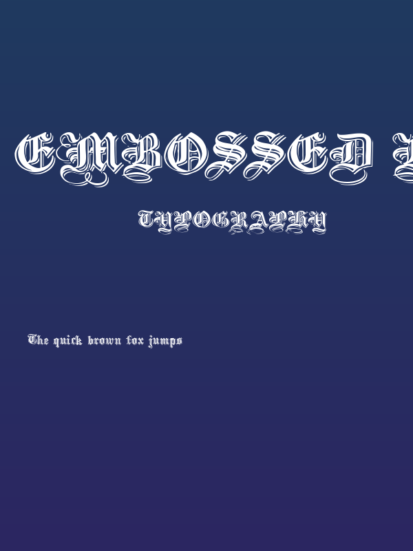 Embossed Black Wide Poster