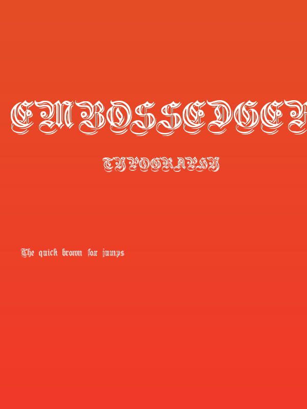 EmbossedGermanica Poster