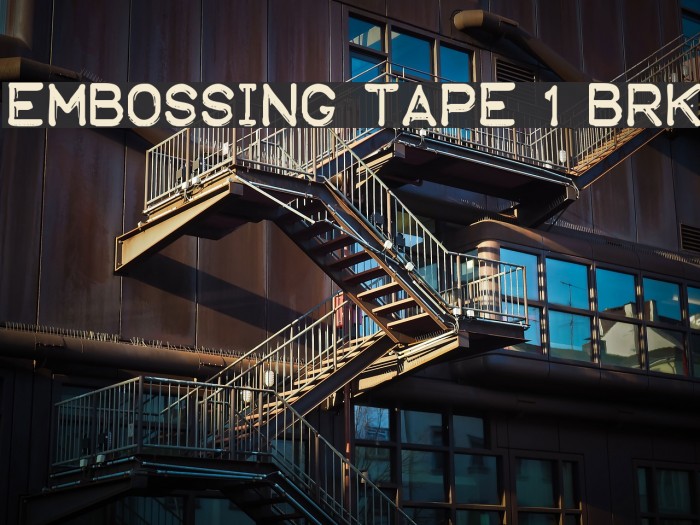 Embossing Tape 1 [BRK] Example 1