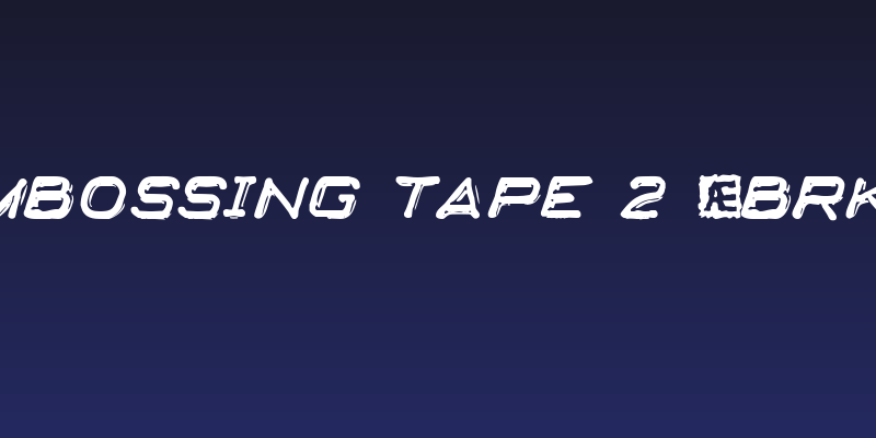 Embossing Tape 2 [BRK] Social Header