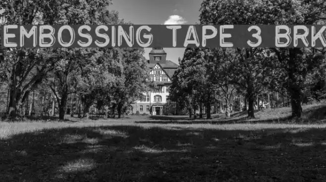Embossing Tape 3 BRK Шрифта examples