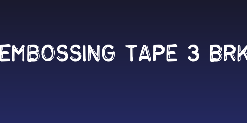 Embossing Tape 3 BRK Social Header