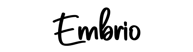 Embrio  フリーフォントのダウンロード